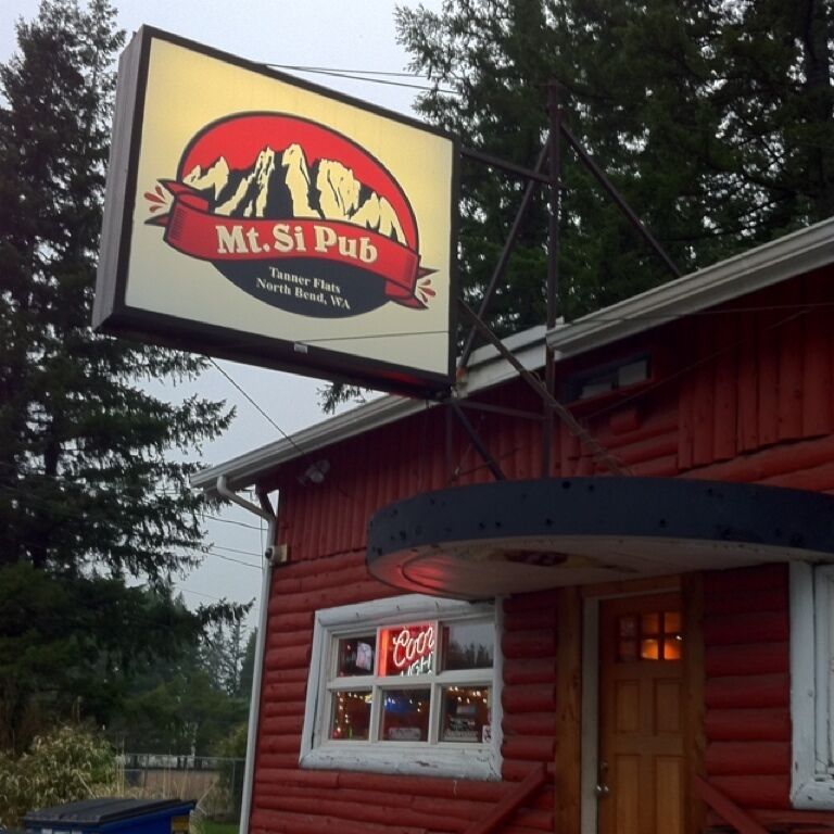 Great place to relax with a cool beer after a strenuous hike somewhere along the I-90 corridor.