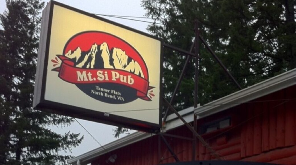 Great place to relax with a cool beer after a strenuous hike somewhere along the I-90 corridor.