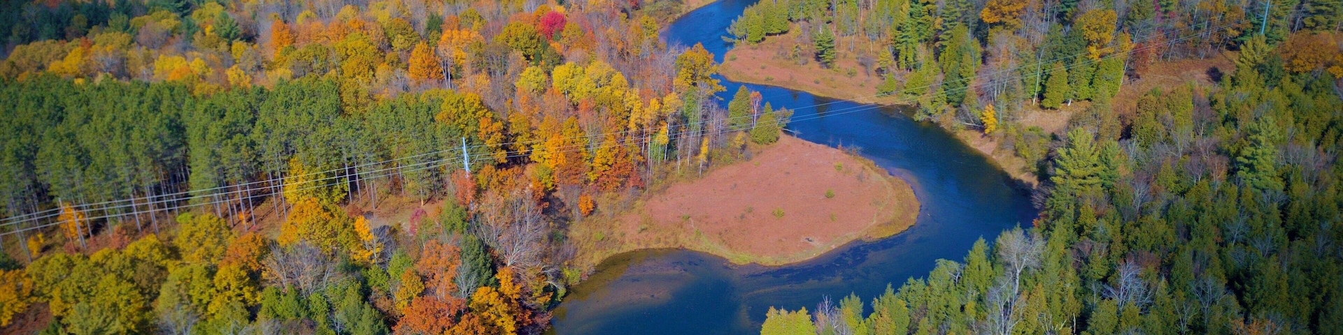 Manistee River Trail near the Suspension Bridge 2019