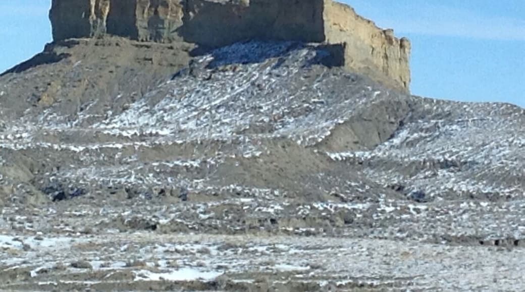 Along the highway between Casper and Edgerton, WY