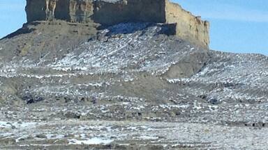 Along the highway between Casper and Edgerton, WY