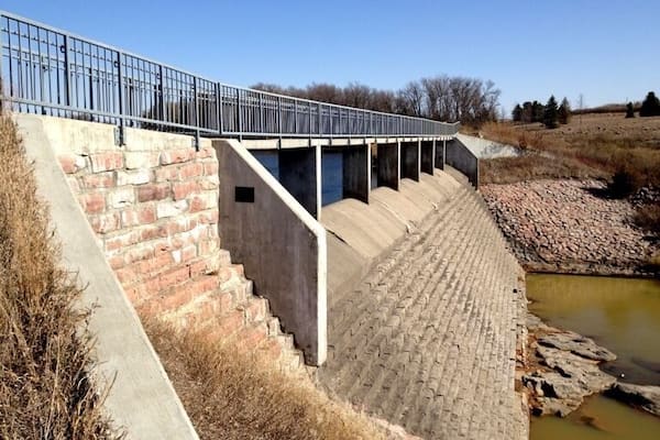Historic Dam built at Split Rock Creek