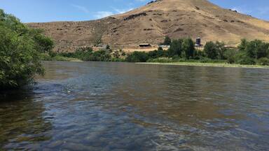 Fast spot on the river, but beautiful.