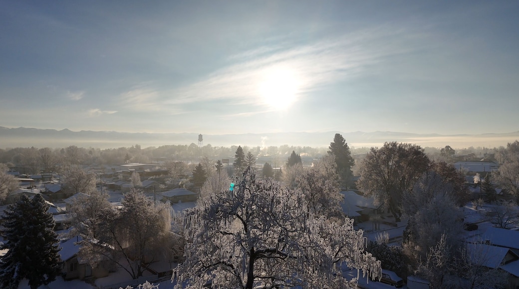 Frosty January morning in Emmett, Idaho