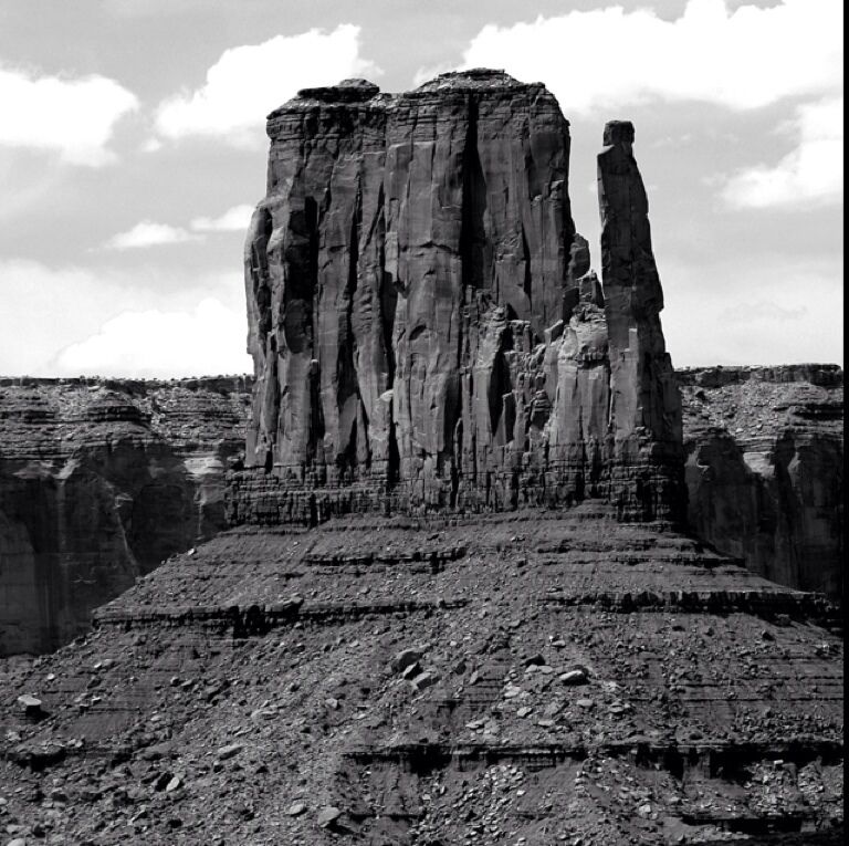 Monument valley. This formation is called the mitten, guesses why?