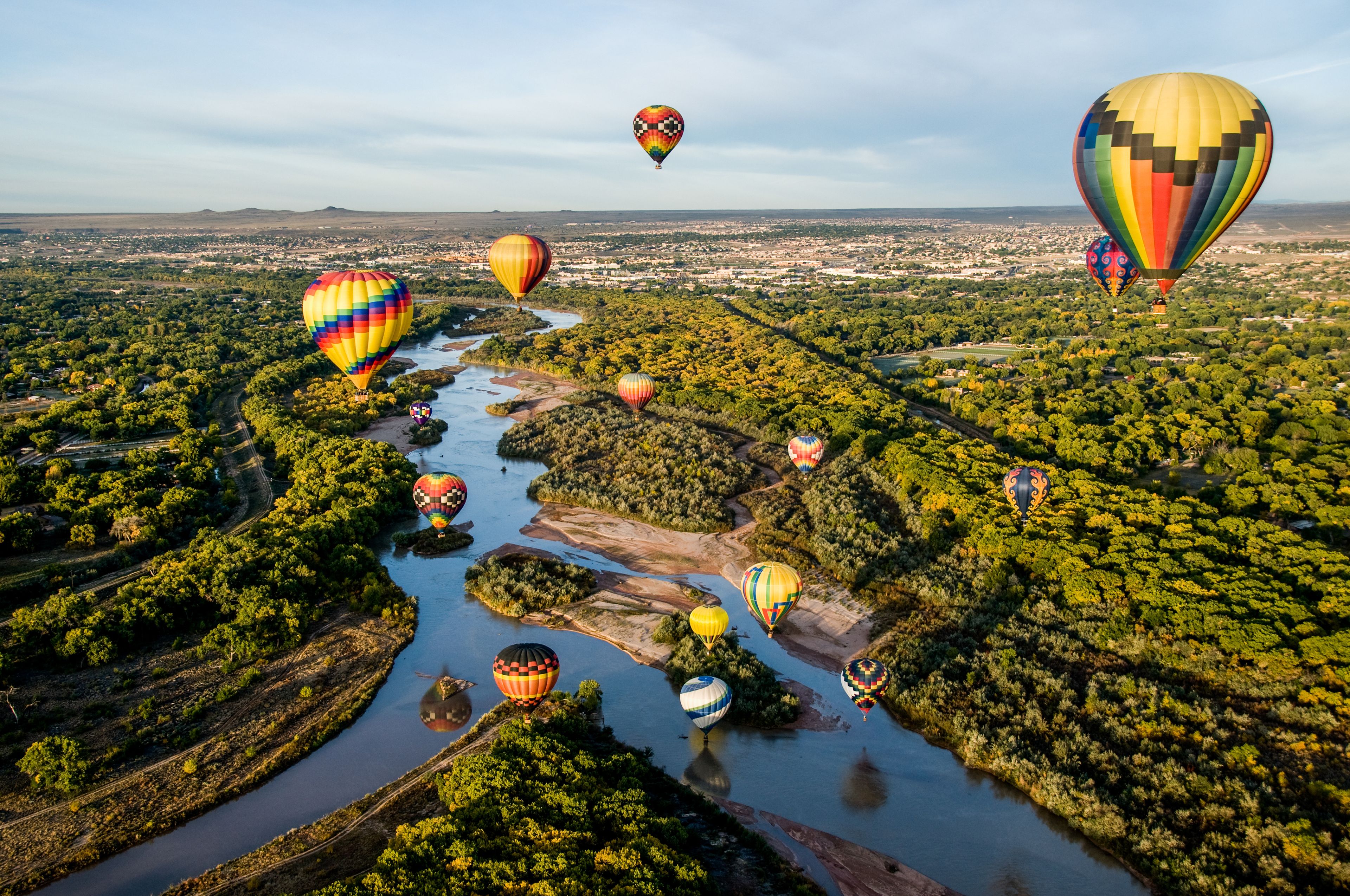 Hot Air Balloons over the Rio Grande