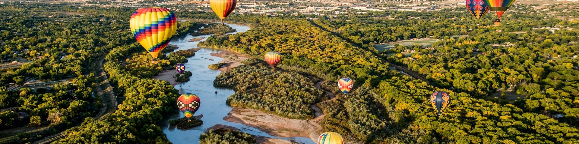 Hot Air Balloons over the Rio Grande
