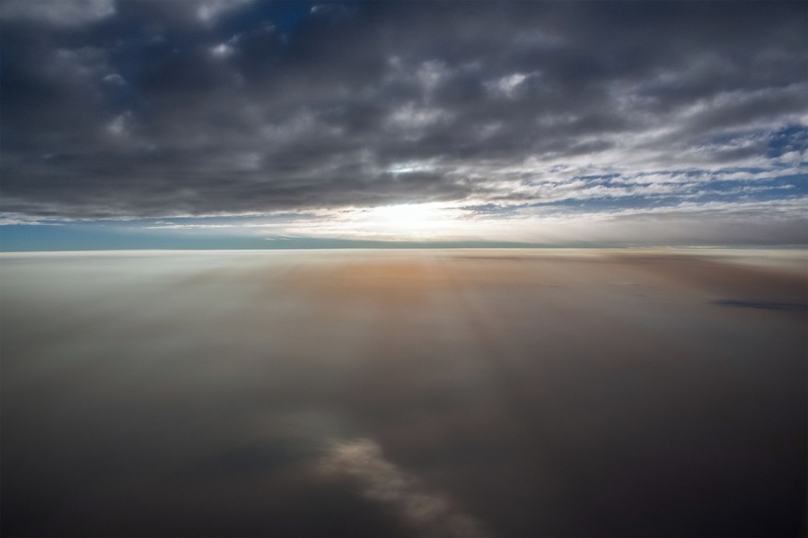 #windowseat  This was a dramatic sunrise on departure out of Seattle, somewhere between there and Portland.  Recent forest fires had added a lot of smoke to the cloud cover, resulting in the brown hues.  More to come!
#lifeatexpediagroup
