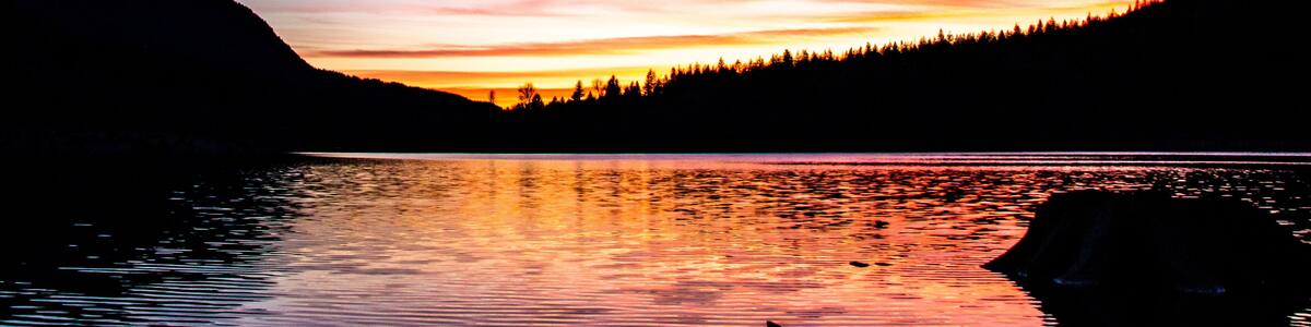 Rattlesnake Lake at Sunset. Located in North Bend, WA