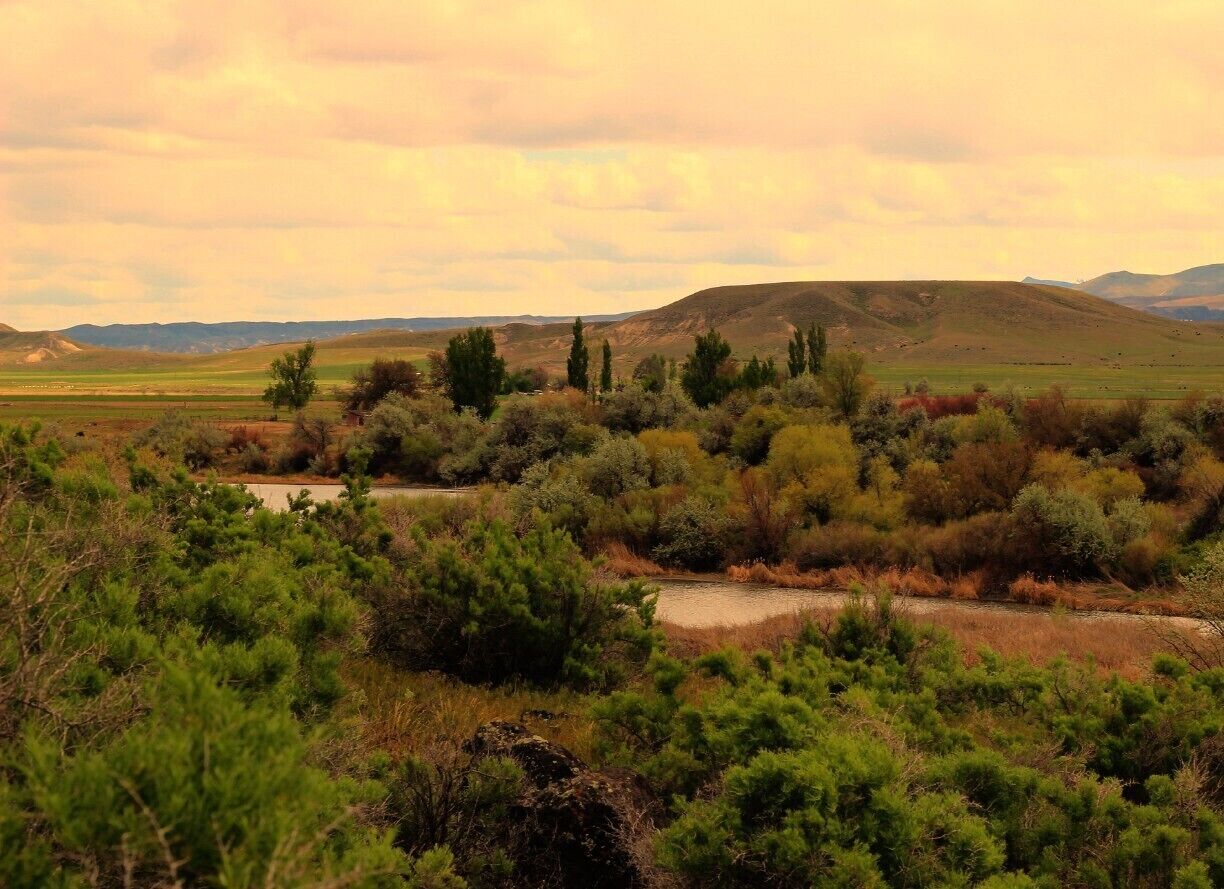 Snake River and farm lands