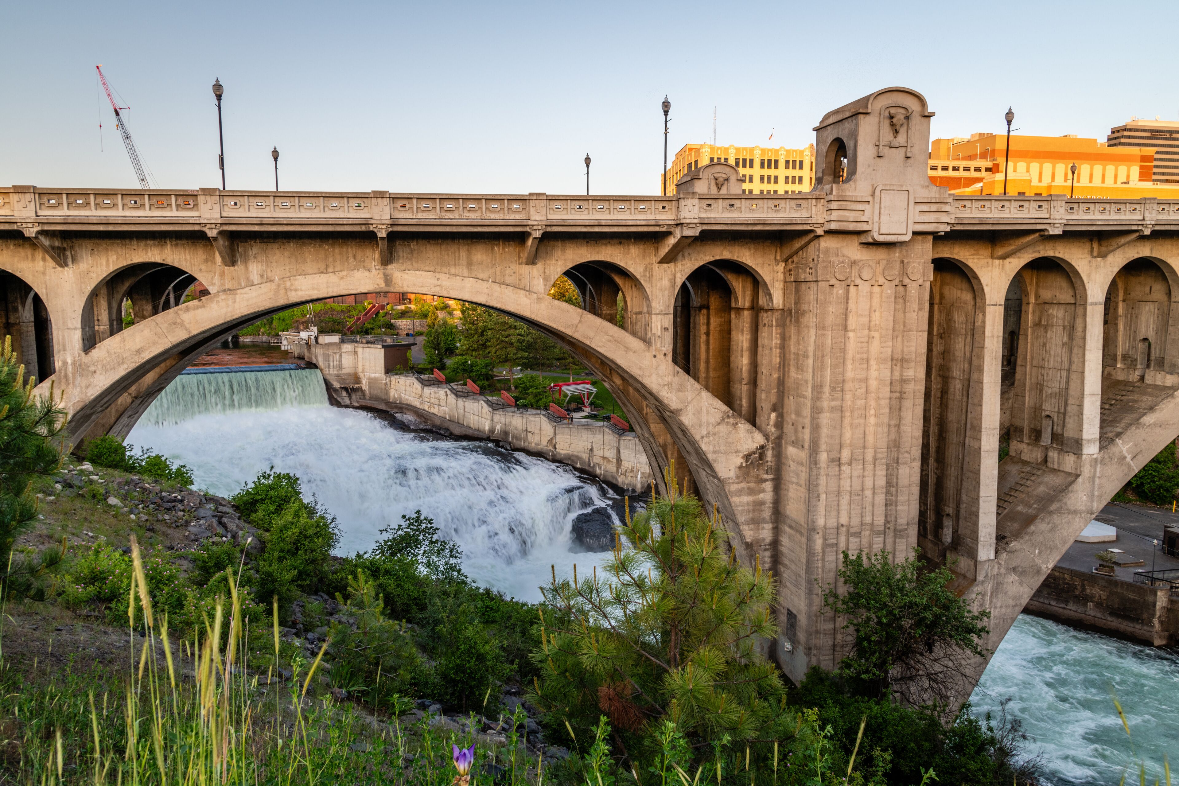 Monroe Street Bridge Over the Spokane River