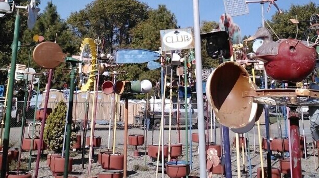 Gehrke Windmill Garden roadside attraction. Lots of whimsical windmills made from found objects.