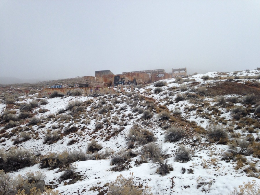 Mining #Ruins - Genola, #Utah in #snow