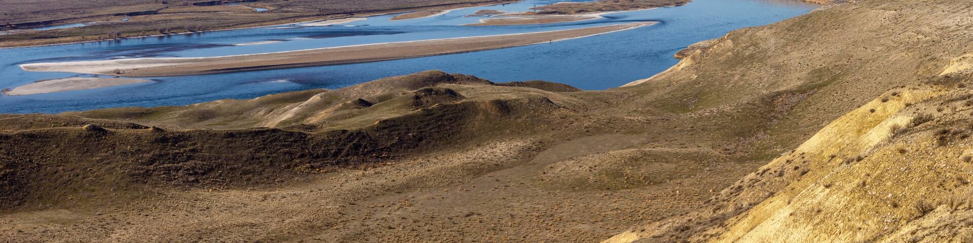 Bluffs Overlooking the Columbia River in the Hanford Reach National Monument, Washington