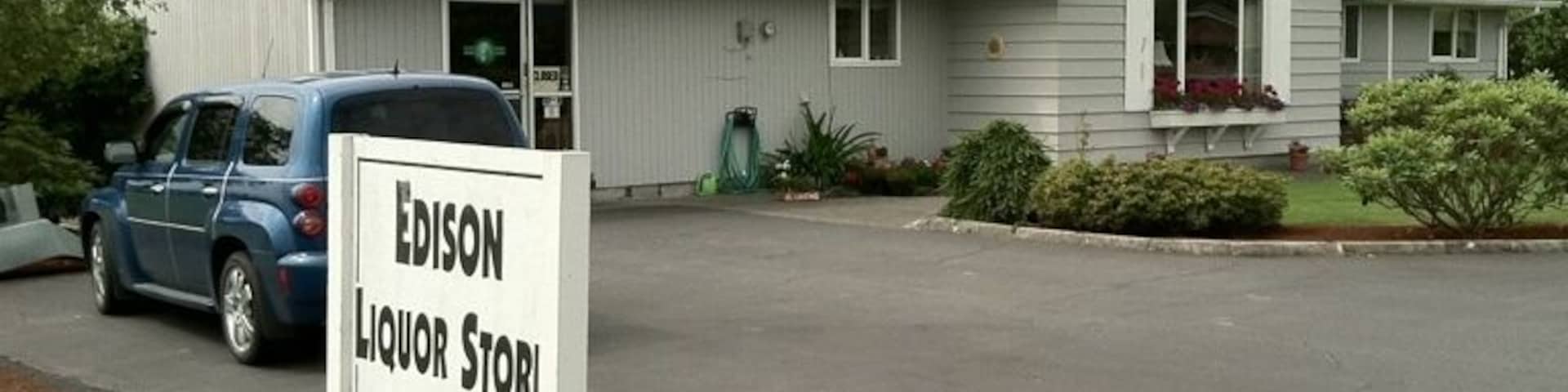 A down home liquor store in tiny, artsy Edison, WA, just south of Bellingham.