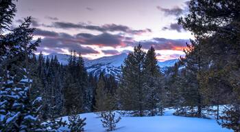 Sunset in the mountains