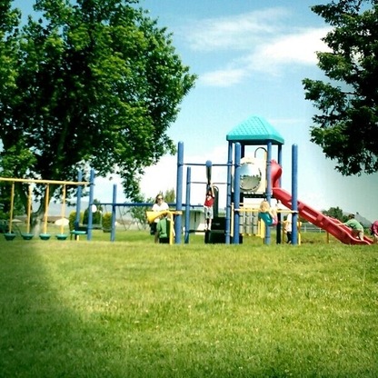 Playground at Desert Aire. Surrounded by a big grassy park. Loads of fun.