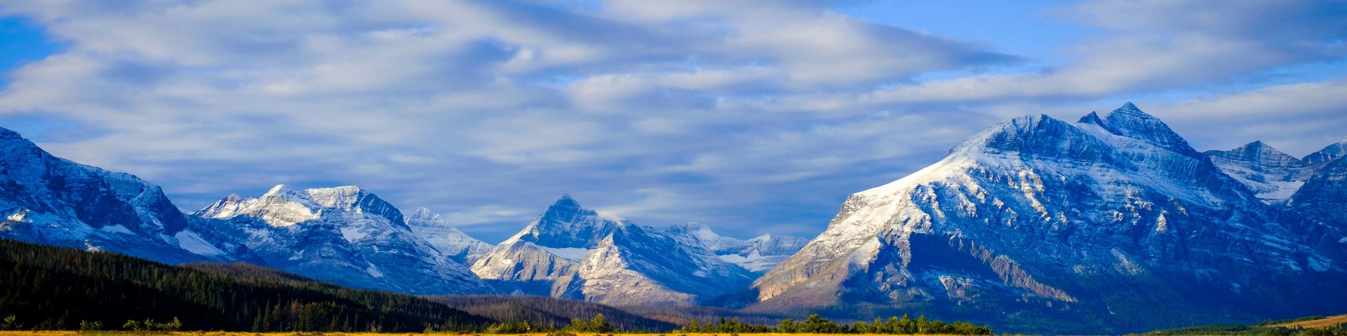 Montana, USA. Glacier National Park, landscape, autumn