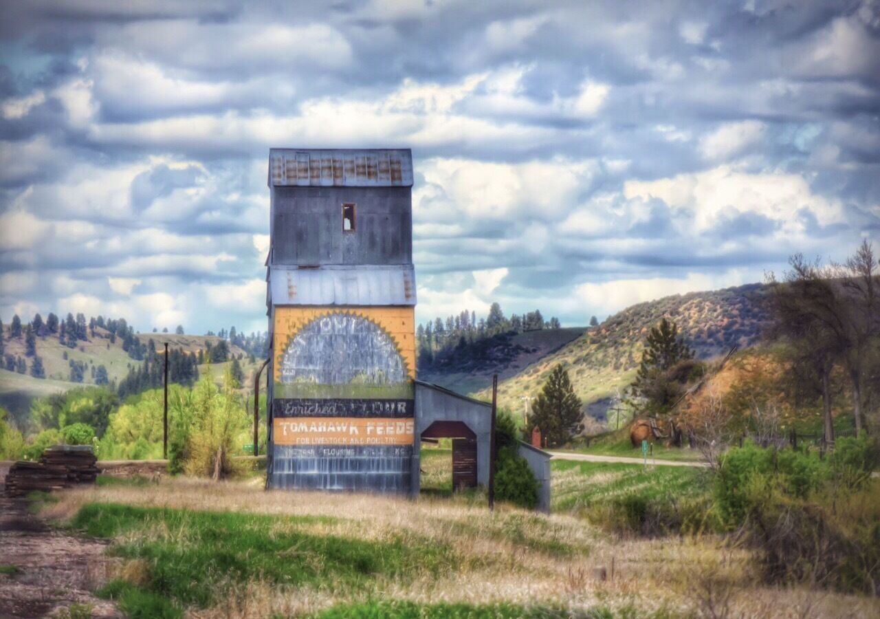Best out West grain elevator in a little town on the Crow Reservation.