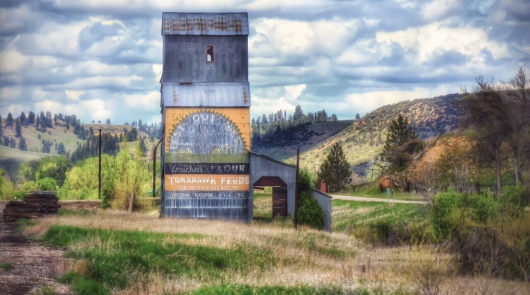 Best out West grain elevator in a little town on the Crow Reservation.
