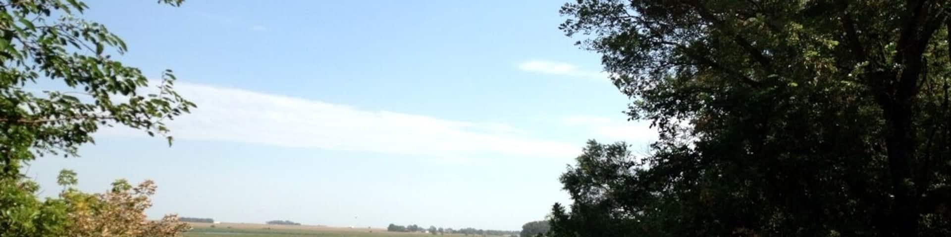 The highlight of Eagle Lake State Park is this newly built boardwalk which provides a scenic view of an overgrown field and dried up lake. Unfortunately this park has not been taken care of and I only recommend it to travel enthusiasts willing to drive miles of gravel roads for some decent hiking trails.