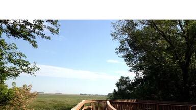 The highlight of Eagle Lake State Park is this newly built boardwalk which provides a scenic view of an overgrown field and dried up lake. Unfortunately this park has not been taken care of and I only recommend it to travel enthusiasts willing to drive miles of gravel roads for some decent hiking trails.