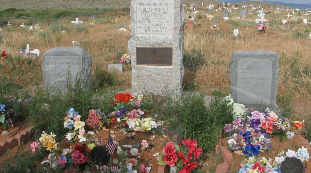 If you are driving through Fort Washakie make sure to stop and see the grave of Sacajawea and her son. Located not far off the highway in a lovely cemetery, this is an easy, quick excursion and a great place to stretch your legs and get a little US history. Her grave is located just up the hill from the parking area.