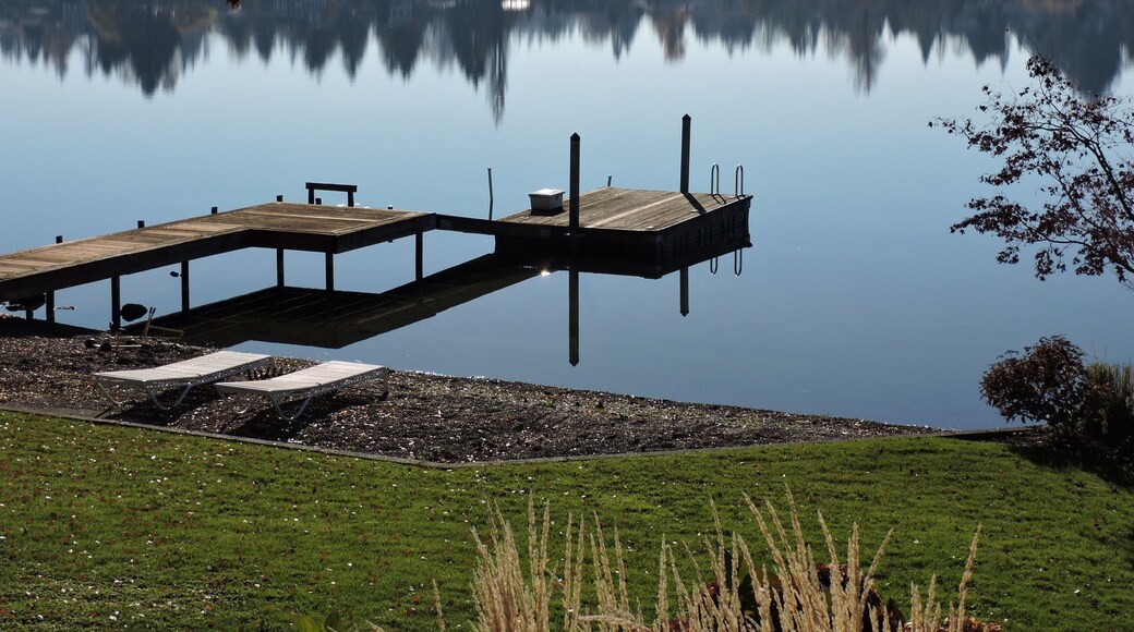 November Day at Lake Meridian, WA with Reflections 1