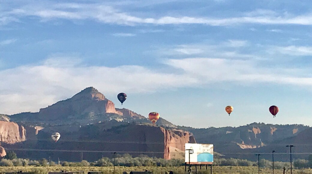 Hot air balloons over New Mexico