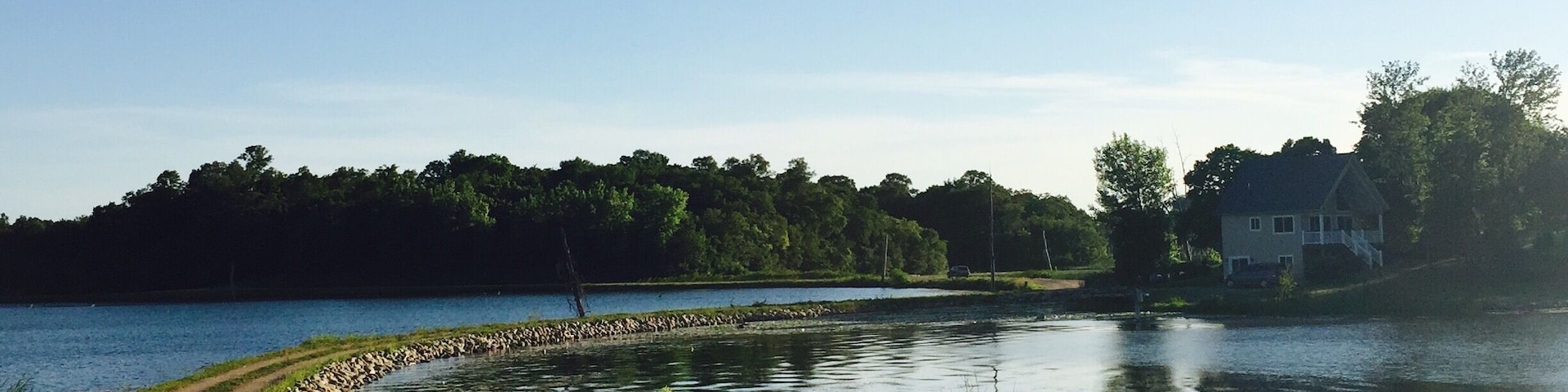 The road to grandpa's house bisects Lake Rachel. Summertime is simply beautiful in Minnesota. This area alone has over 200 lakes nearby.