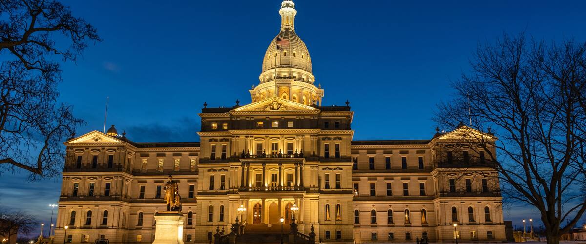 State Capitol Building of Michigan in Lansing
