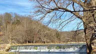 The dam at Jolly Mill Park #jollymill