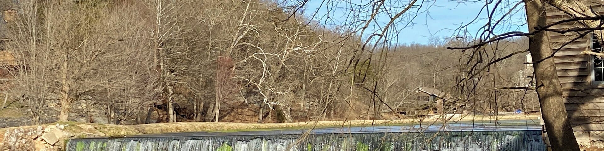 The dam at Jolly Mill Park #jollymill