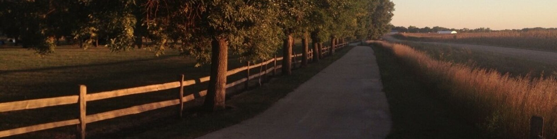 Beautiful bike trail that stretches for miles around North and South Twin Lake.
