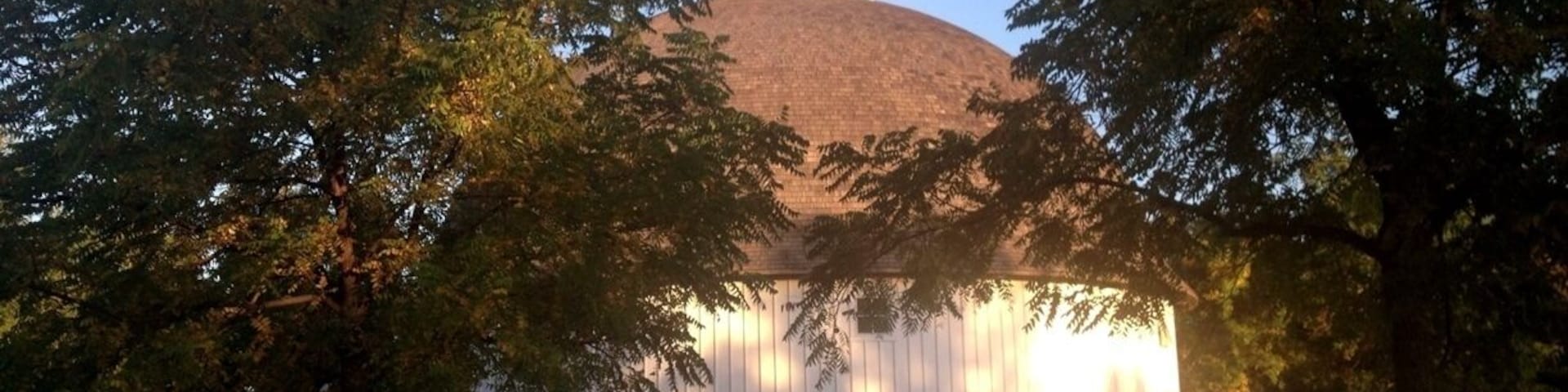 Beautiful nearly 100 year old round barn, a true Iowa architectural treasure.