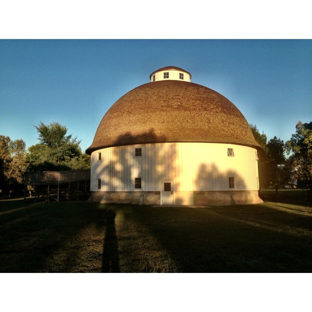 Historic landmark and one of four round barns found across Iowa. It was constructed in 1920.