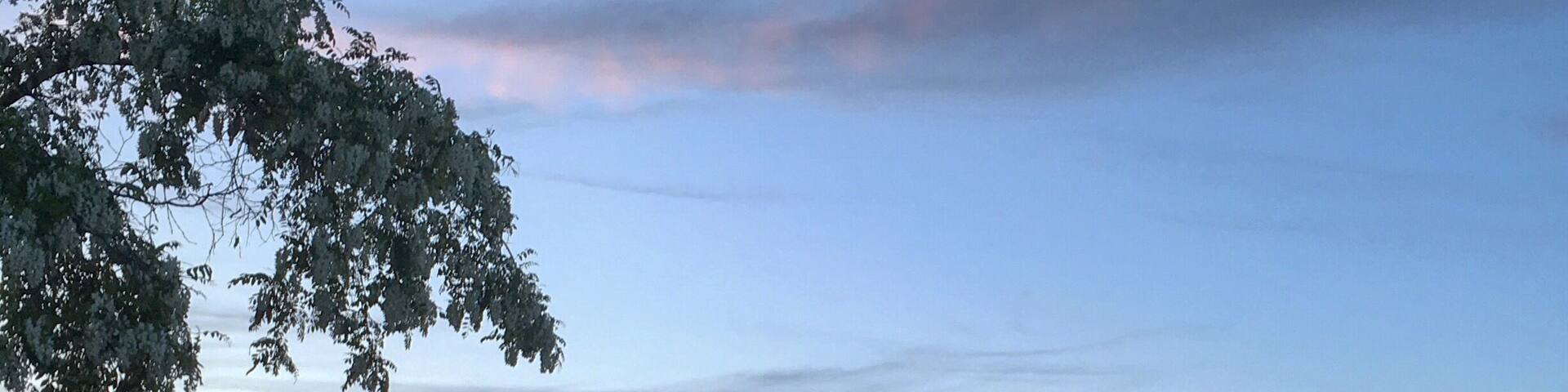 View from the Celtic knot restaurant in Lakeville MI, close to our campground in Adison Oaks county park #campground #michigan #lake #smalltown #sunset