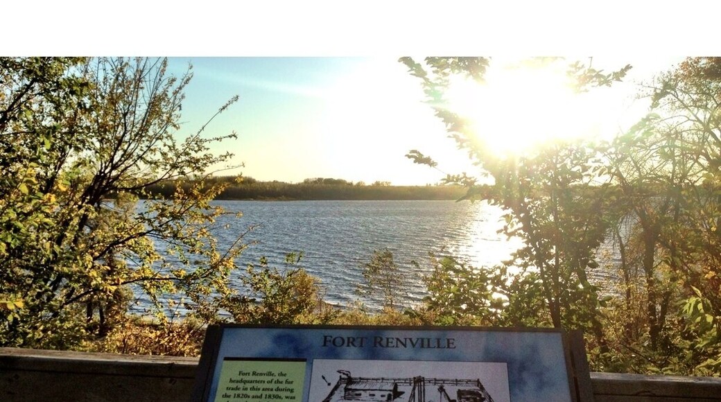 Location of Fort Renville, an early 19th century fur trading location along the shores of the Minnesota River.