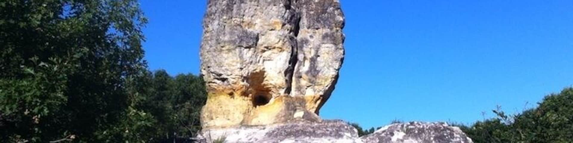 Castle Rock, a natural sandstone spire.