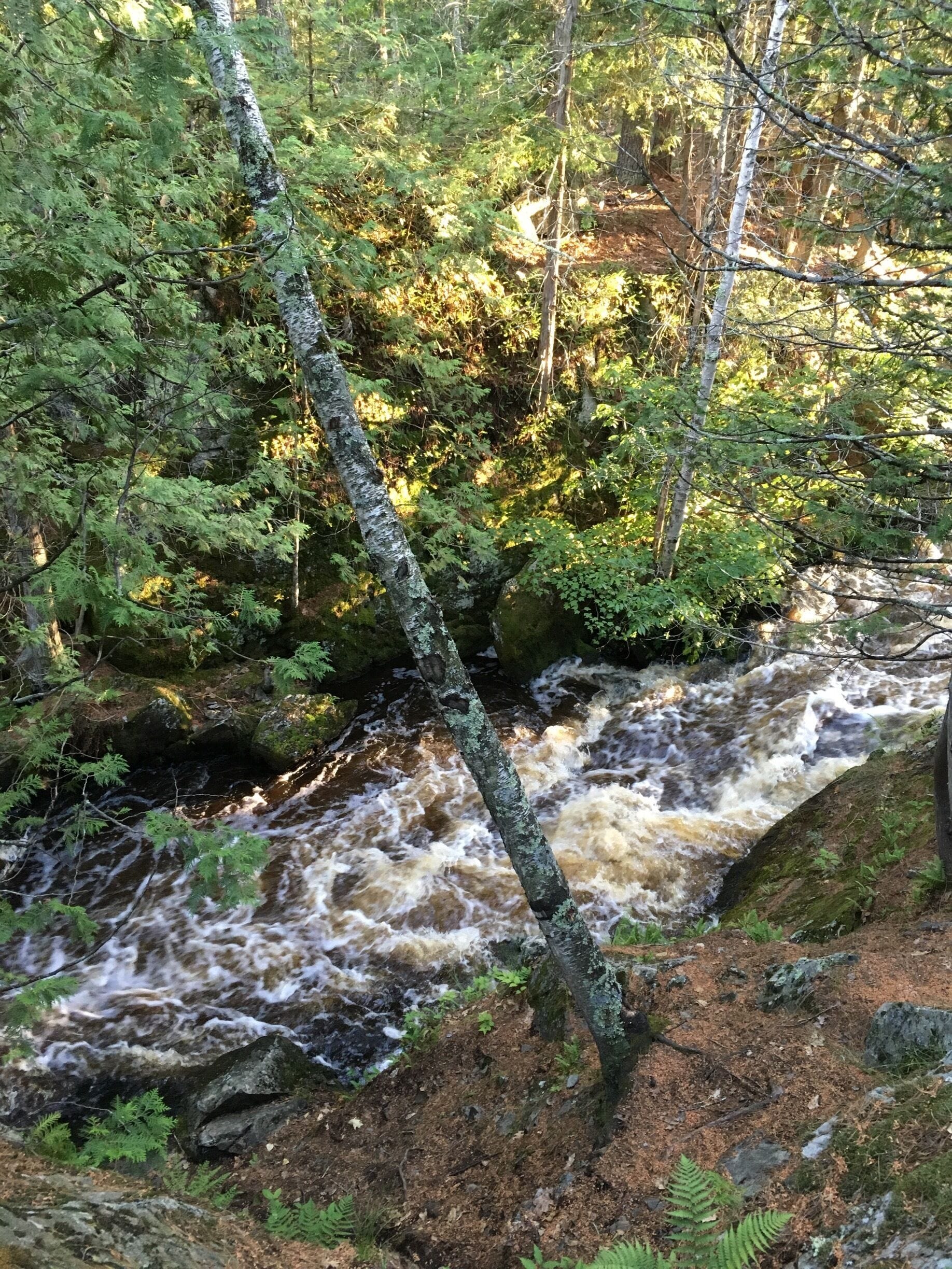 Some small falls and a few  Rapids after a short hike