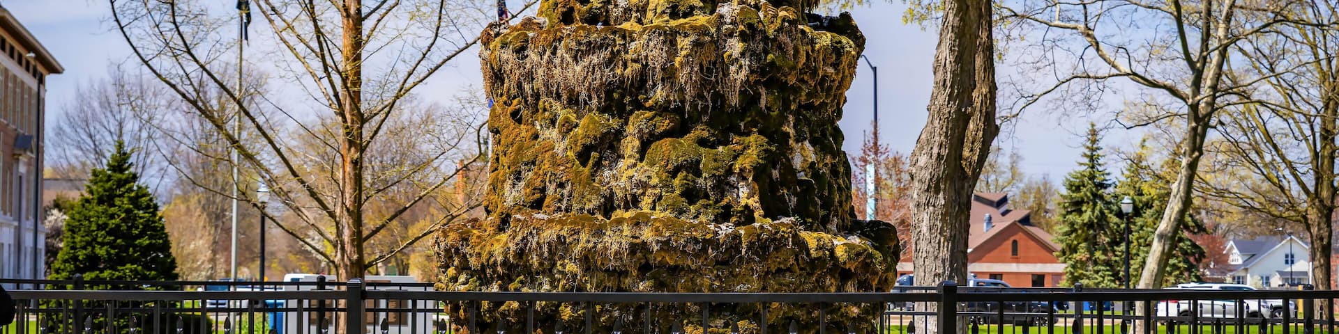 Coral Rock Fountain at Centennial Park in Holland Michigan