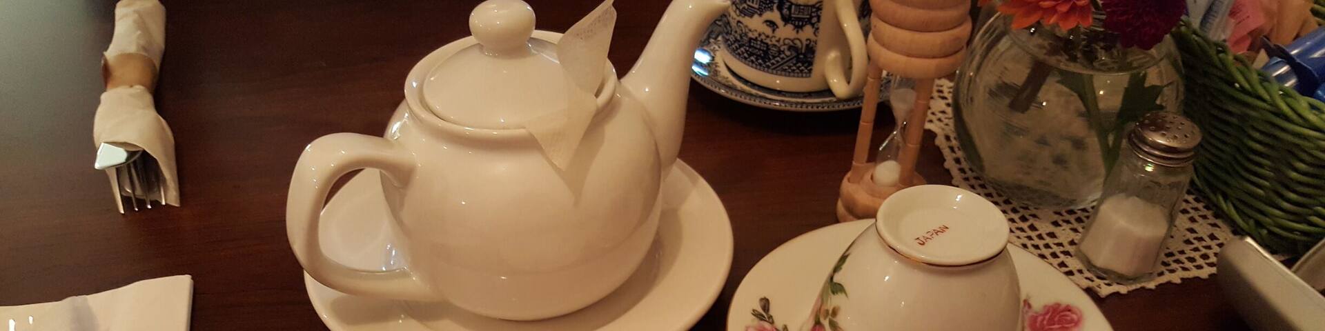 Sophie's Tea Room & Café has wonderful teas, salads, soup, and sandwiches.