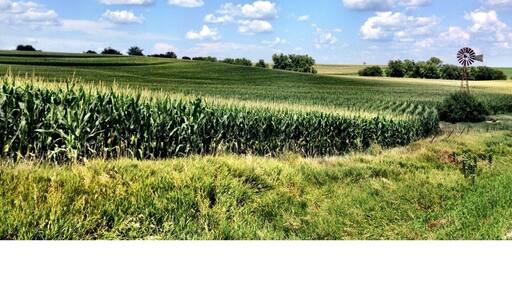 The southwest Iowa landscape as shown in eastern Pottawattamie County.