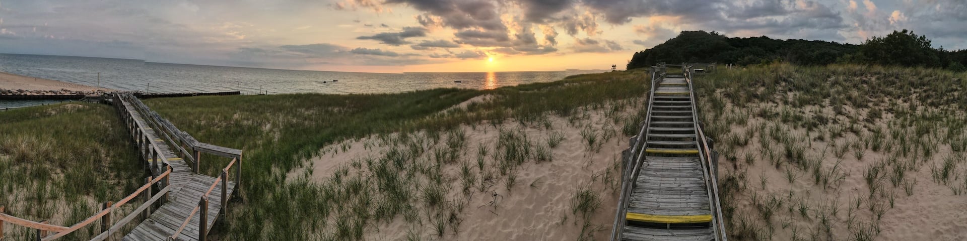 Looking at Lake Michigan