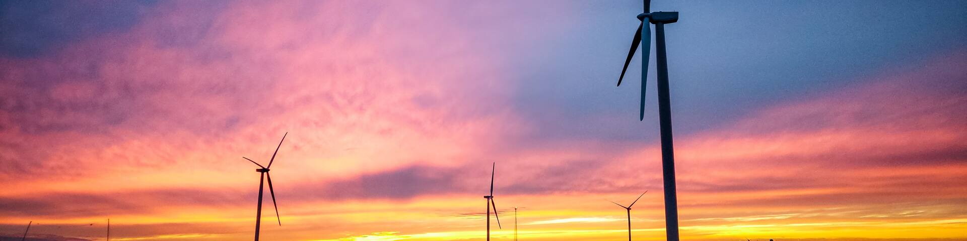 The sun sets over the Kansas horizon, where a new wind farm is rising a more environmentally friendly way to quench our unlimited thirst for energy.
#usa #windpower