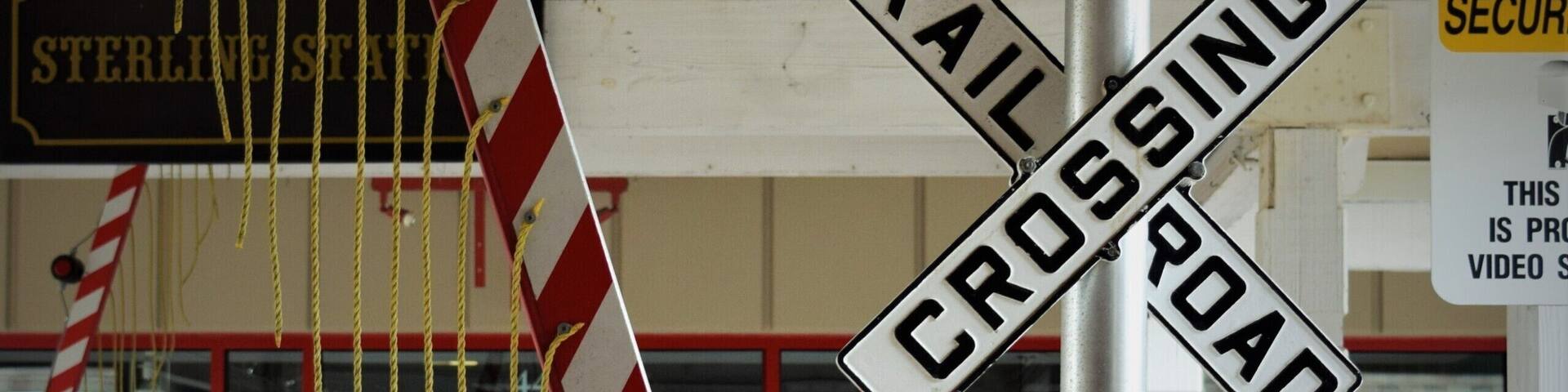 Railroad-themed shopping...