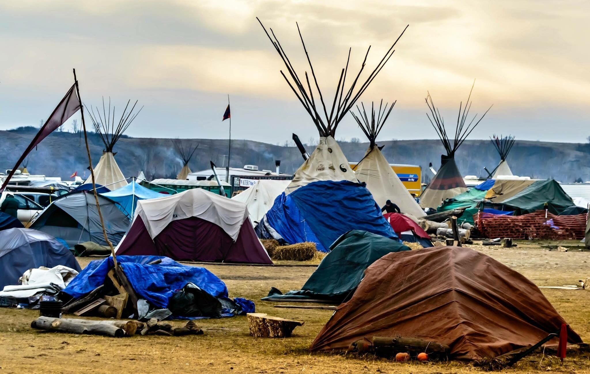 History being made at Standing Rock North Dakota.. tribal nations come together to protest DAPL