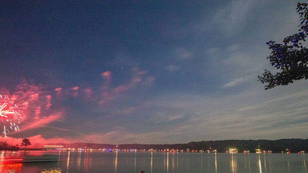 Fireworks Over Atwood Lake, Ohio