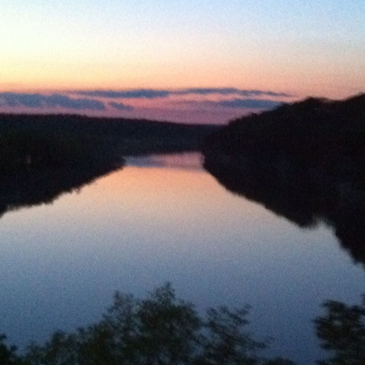 Sunset overlooking the Sac-Osage River