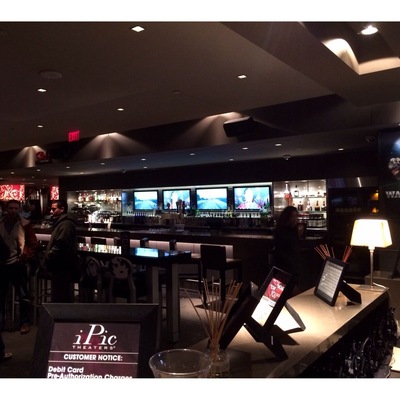 The best movie theater I've ever come across. The lobby includes a bar, free pool tables, and a fireplace. Theaters have bottle service, reclining seats, blankets, and pillows.